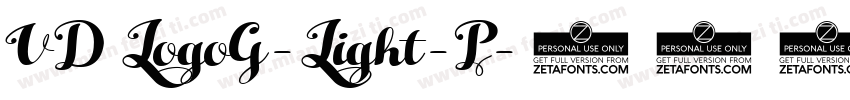 VD LogoG-Light-P字体转换